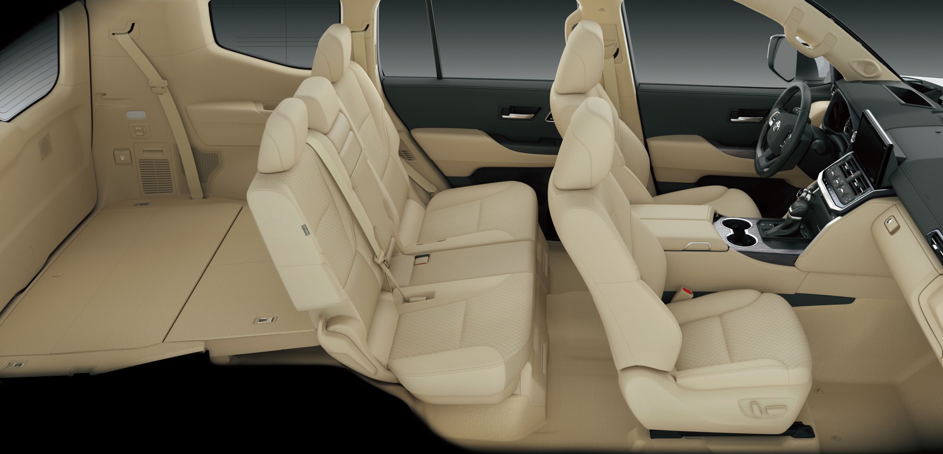 Land Cruiser 300 leather interior seating