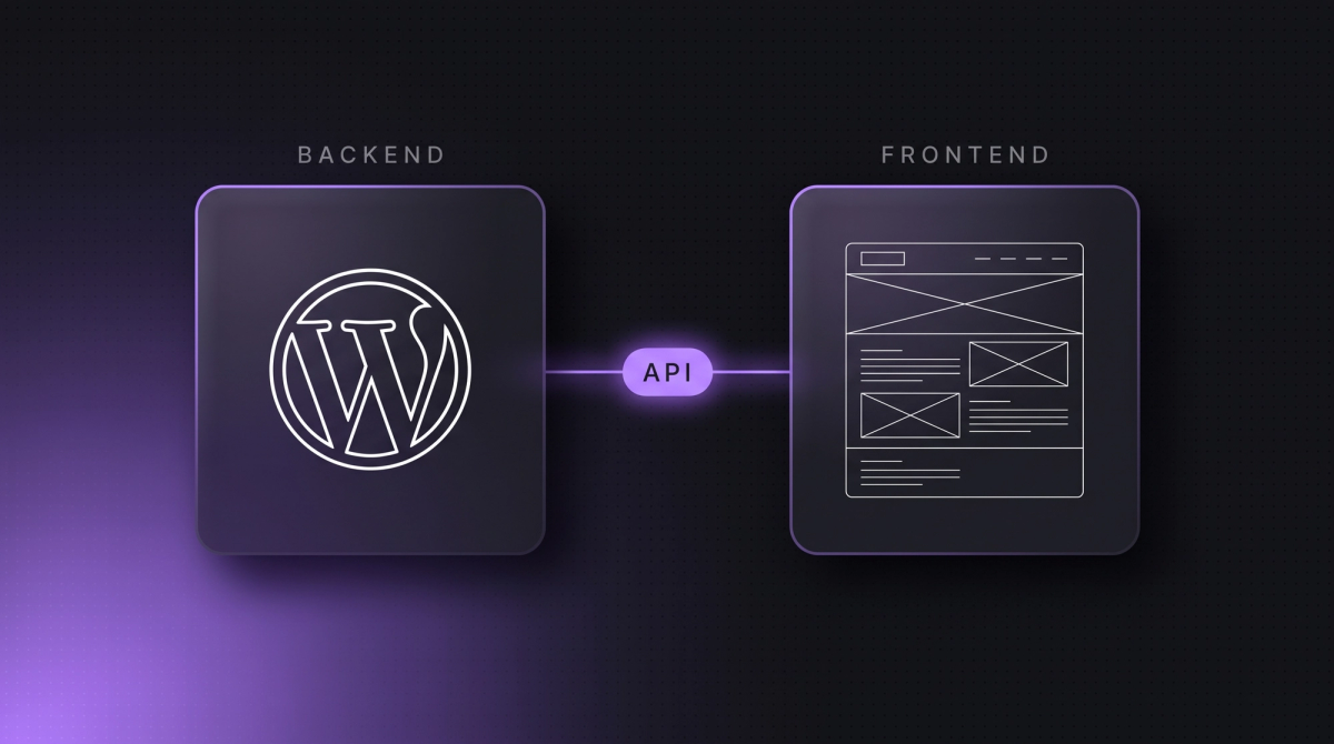 Headless WordPress: WordPress als Backend liefert Inhalte per Schnittstelle an ein eigenes Frontend