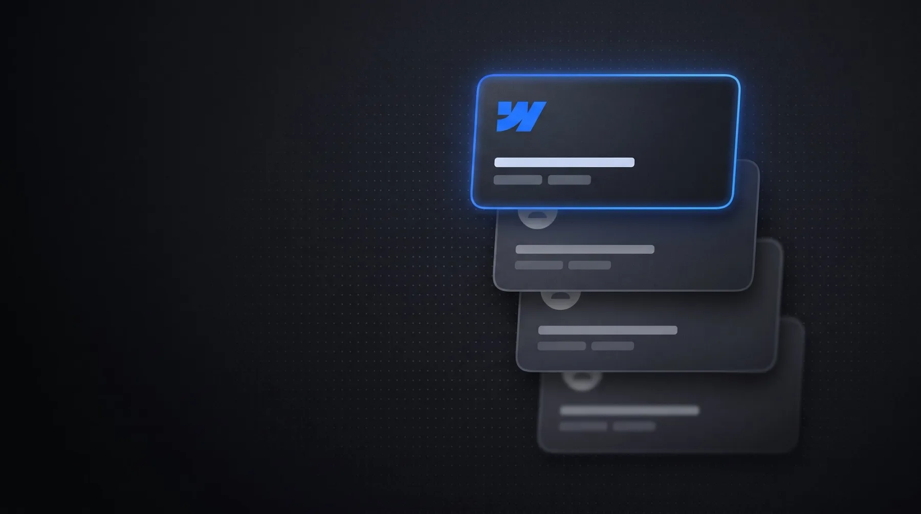 Dark thumbnail on the best Webflow agencies: a shortlist of cards, the top one highlighted with the Webflow logo in Webflow blue.