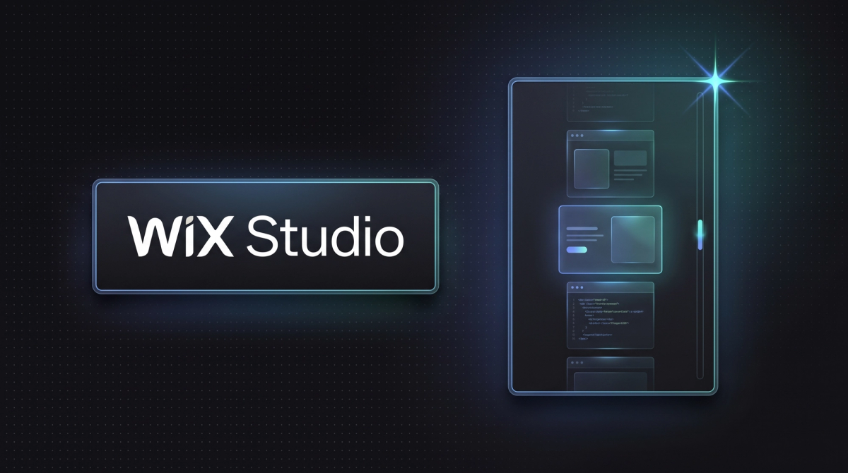 Wix-Studio-Logo mit Scroll-Sequenz für 3D-Scroll-Animationen.