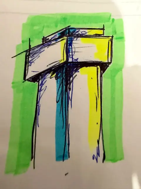 Drawing by Mark Staples