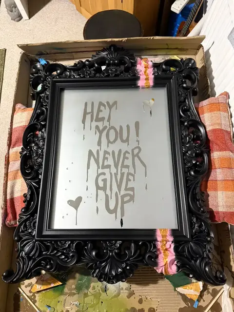 Hey You! Never Give Up by Mark Staples