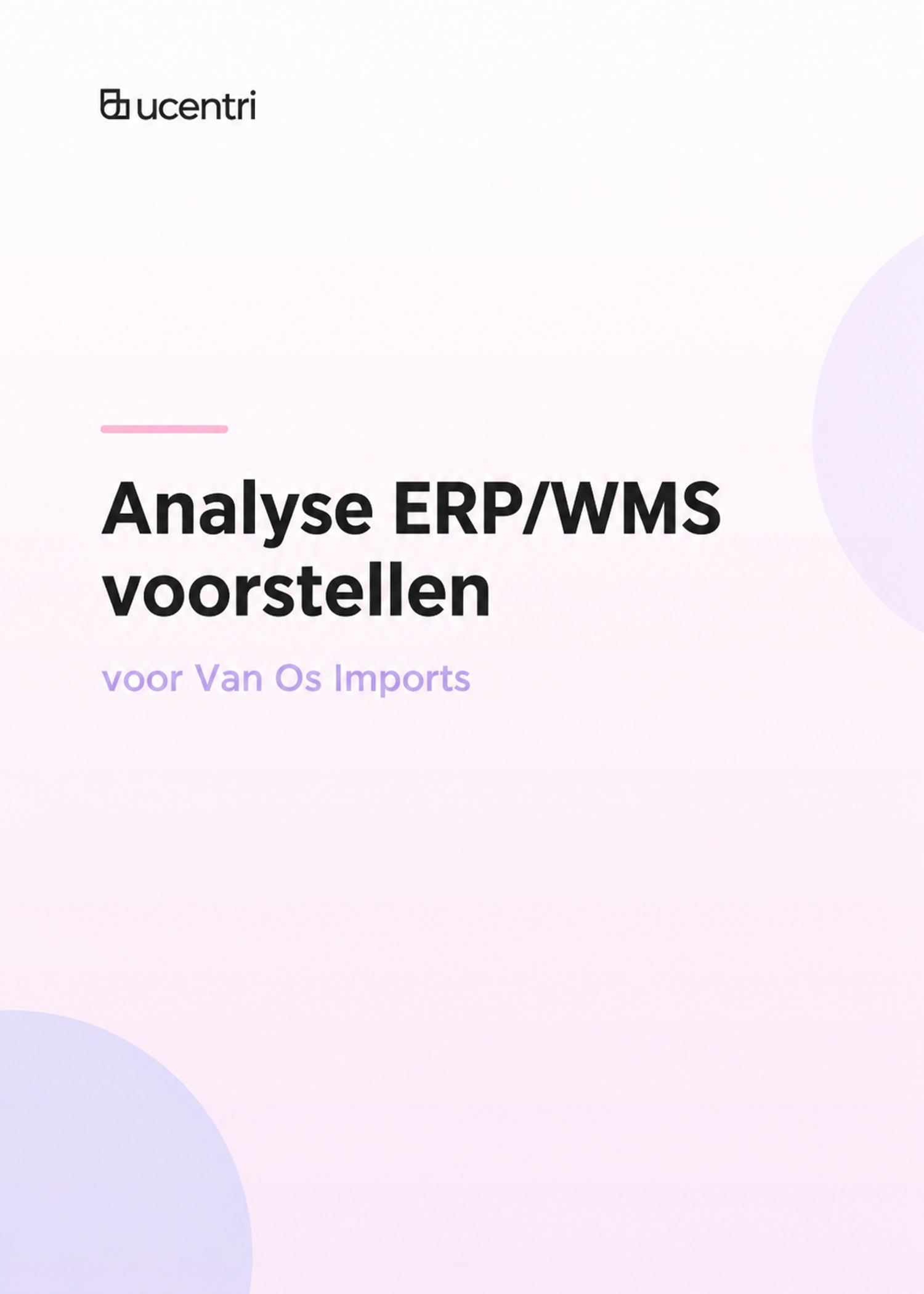 Het juiste ERP- en WMS-systeem voor Van Os Imports
