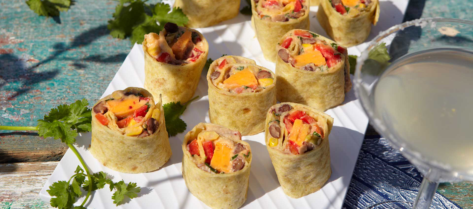 Mexican veggie roll ups