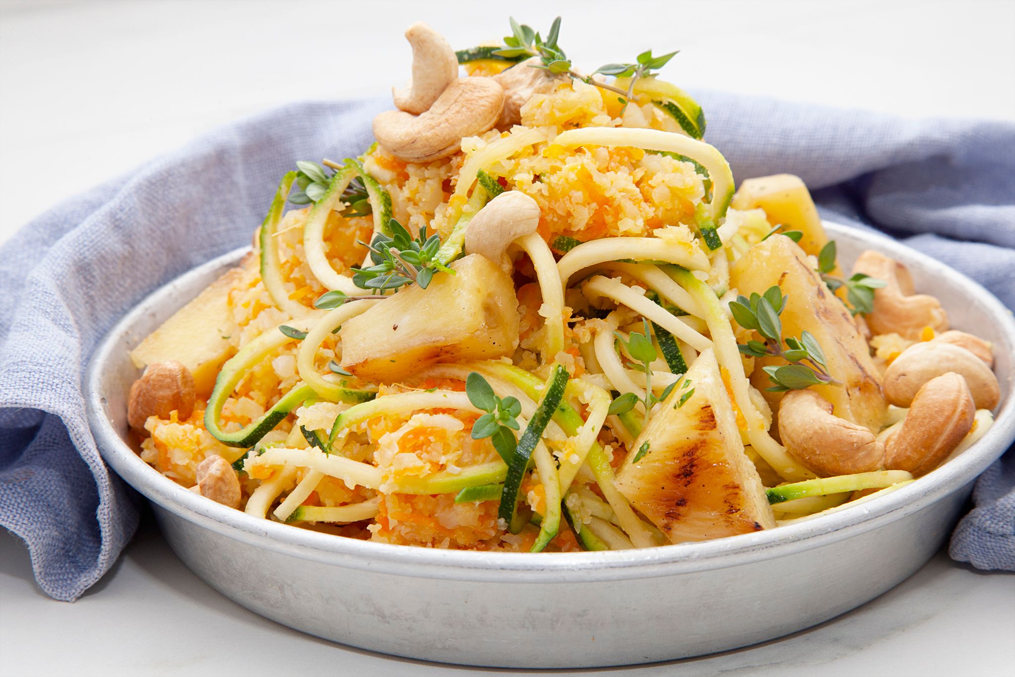 Cauliflower "rice" salad for Pesach