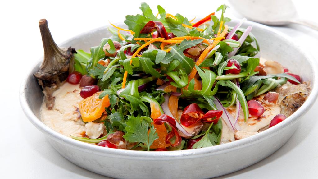 Aubergine siniya with tahini