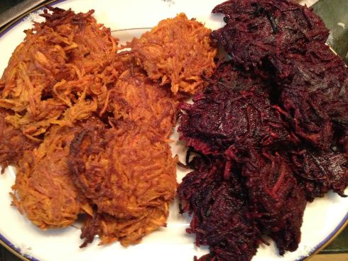Beetroot latkes - Chanukah