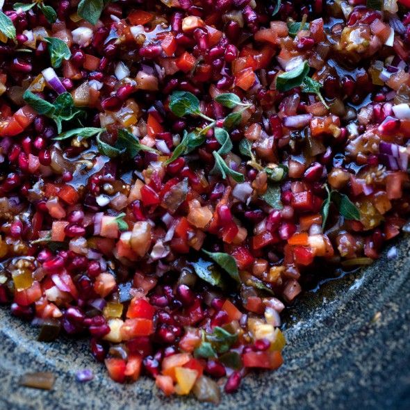 Tu B'Shvat: Tomato & pomegranate Salad