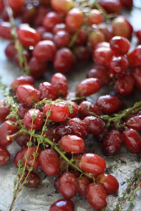 Tu B’shvat: Roasted grapes with thyme