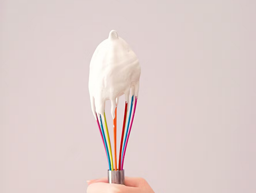 Whisked egg white