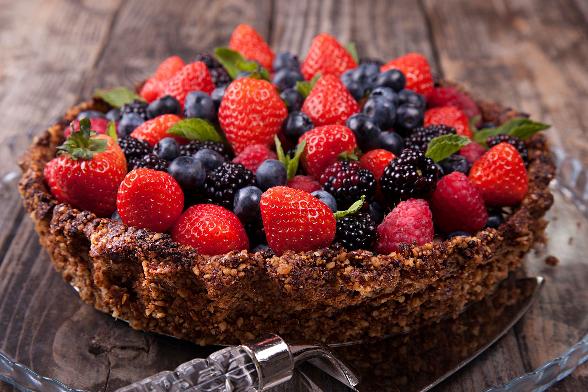 Berry Almond Tart (Pesach)