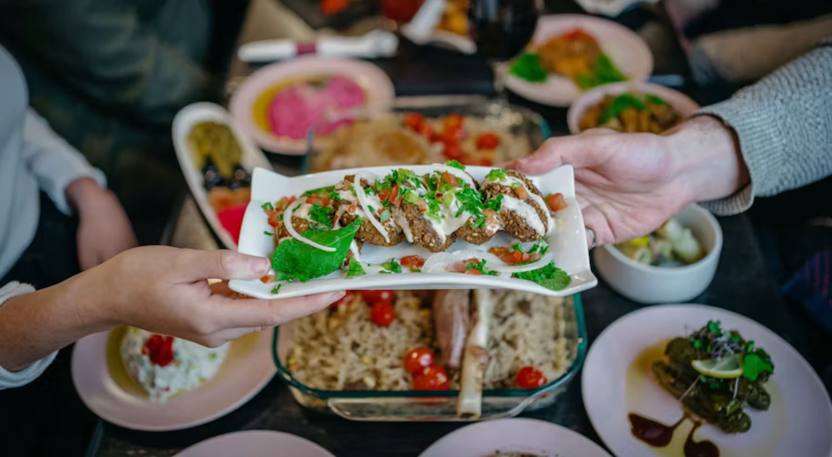 Photo of a restaurant meal
