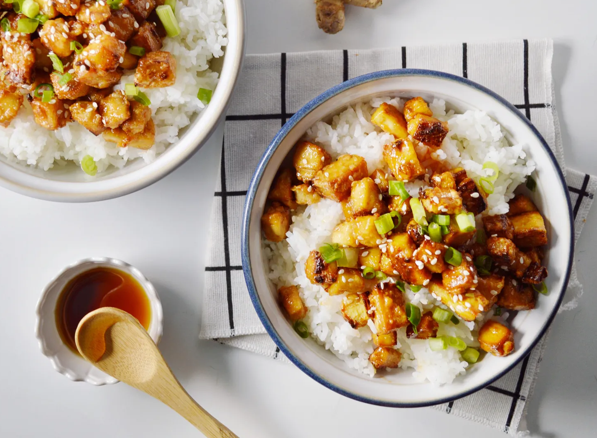 Vegan 'Honey' & Ginger Tofu