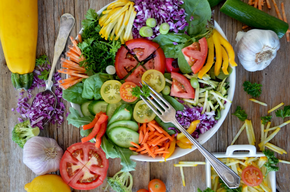 Cartoon of a salad