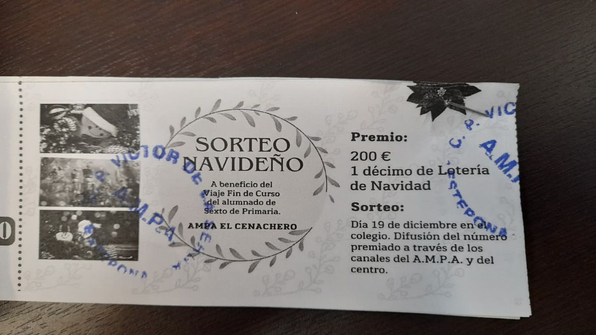 Número ganador del sorteo de nuestra AMPA