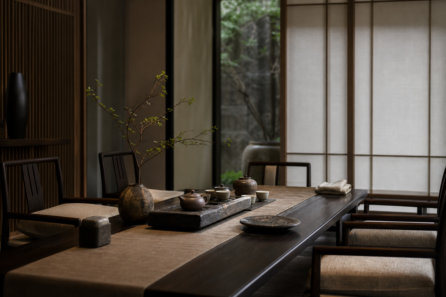 Private tea house room