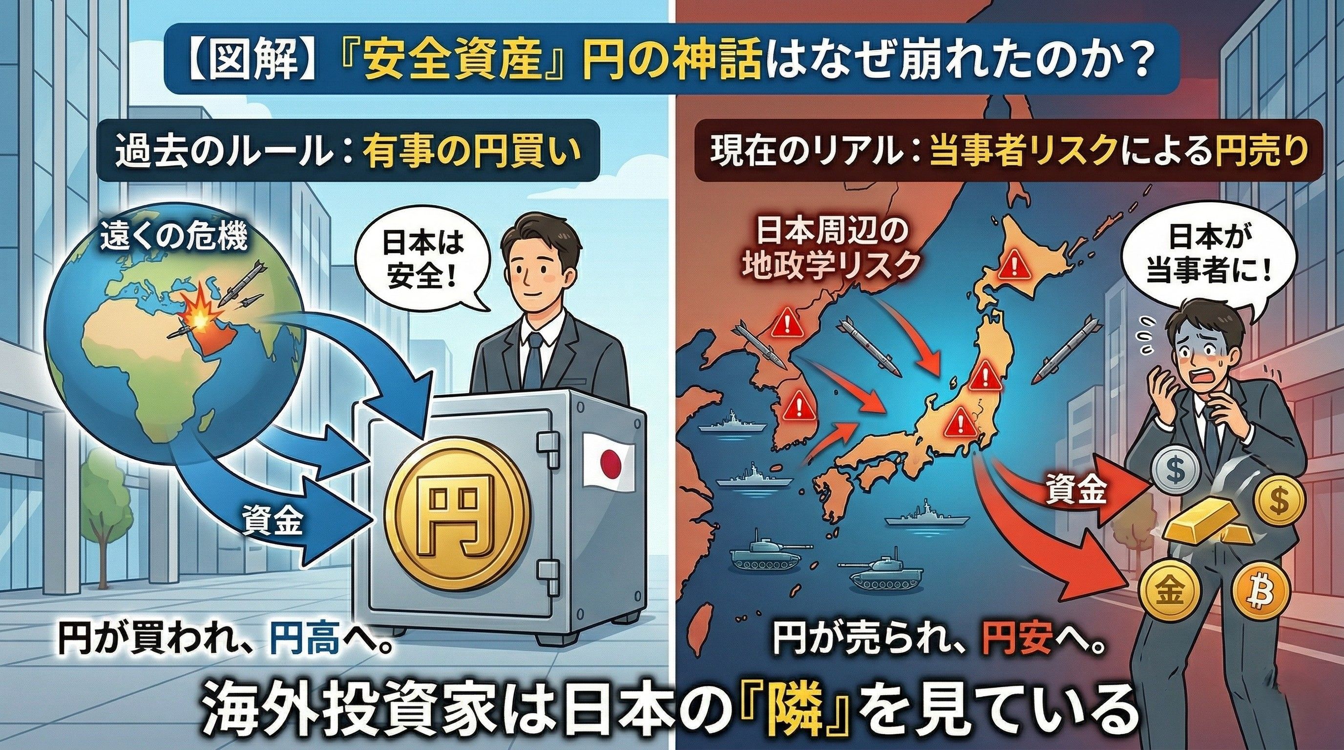 常識「有事の円買い」の終焉