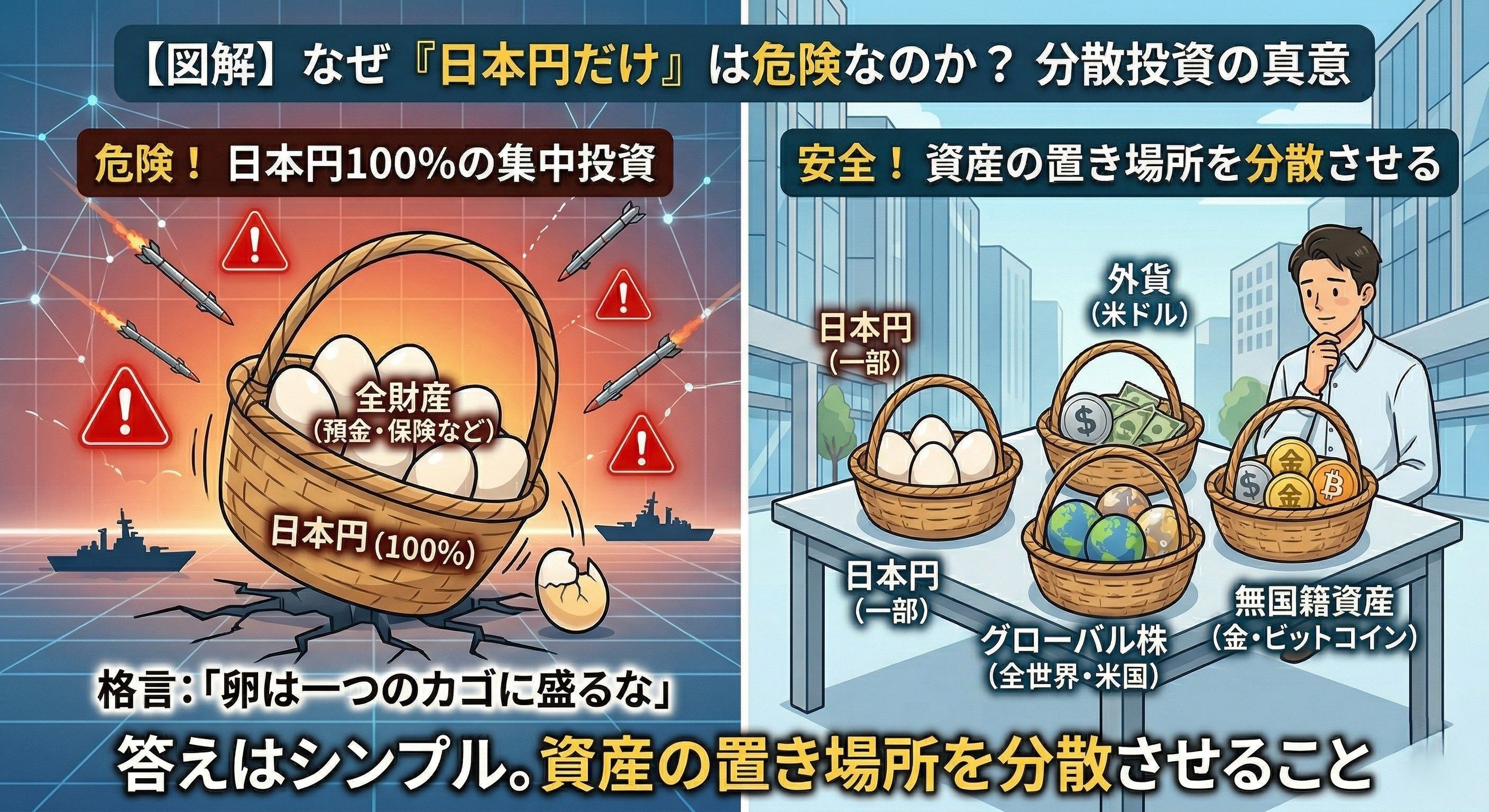 卵は一つのカゴに盛るな