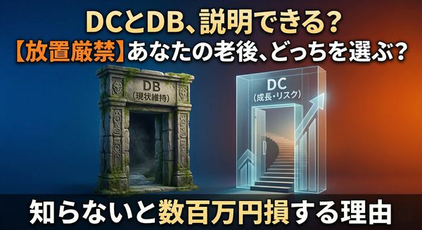 【放置厳禁】DCとDBの違い、説明できる？知らないと数百万損する「企業年金」の罠