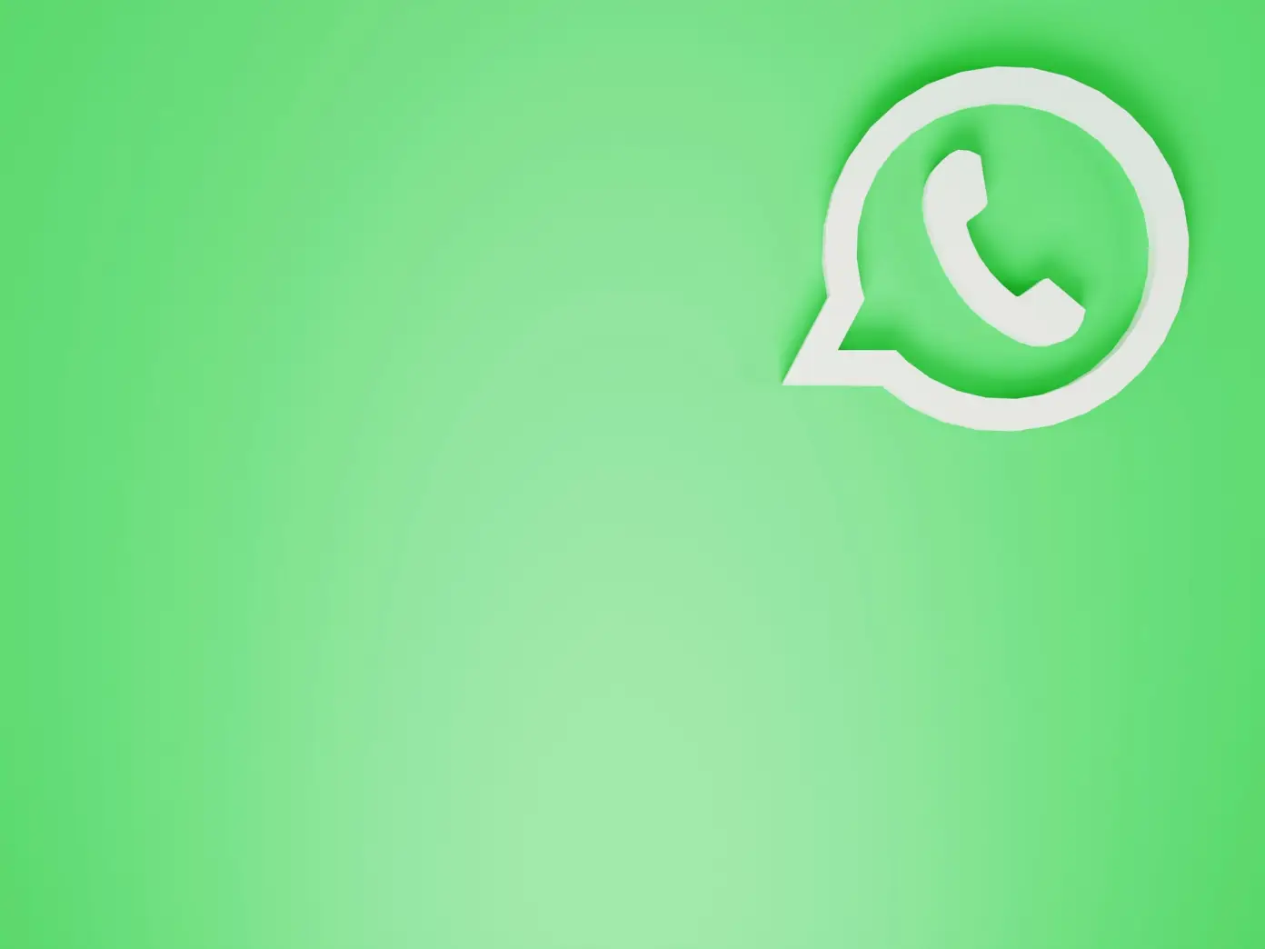 Logo aplikace WhatsApp na světlém zeleném pozadí.