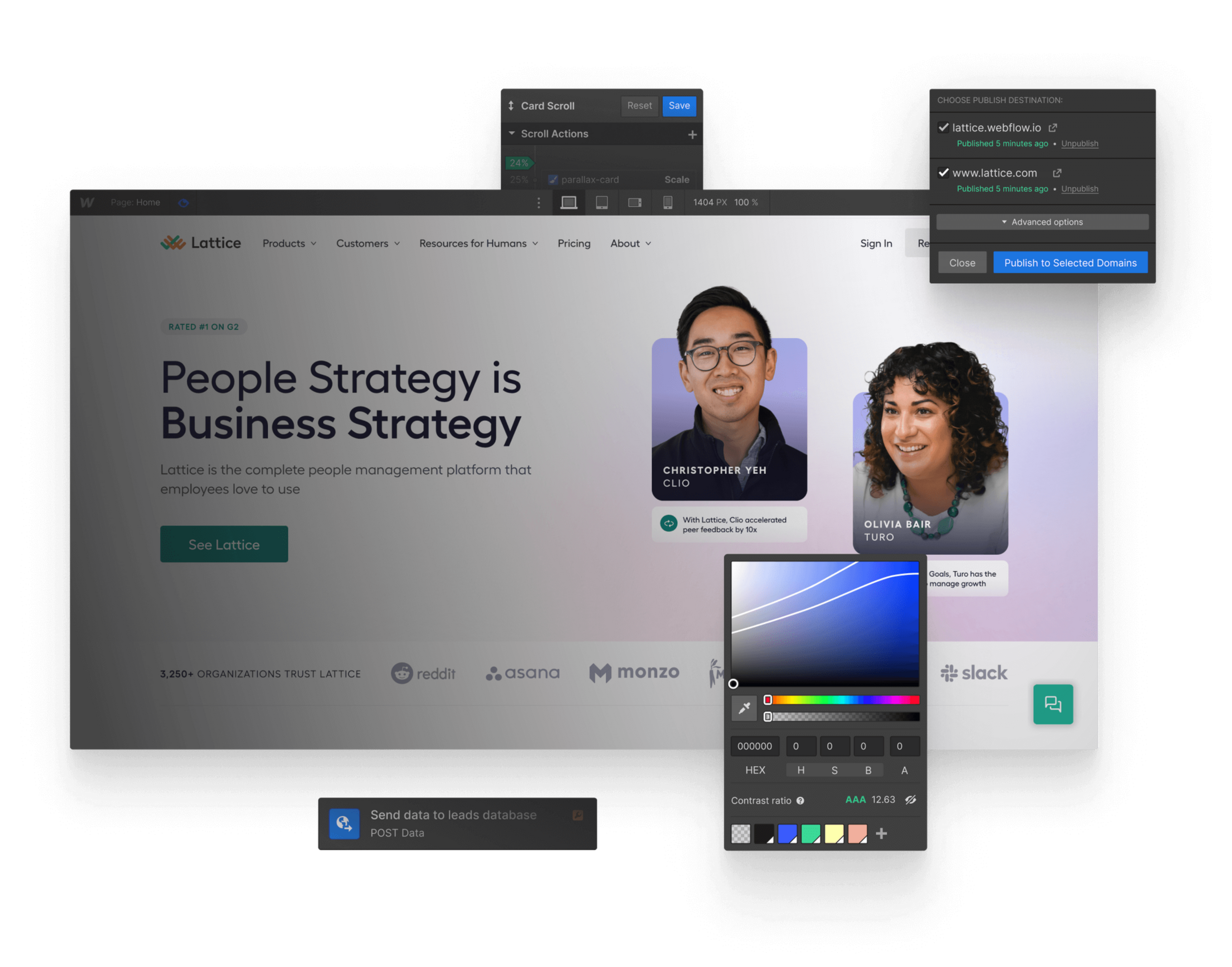 Custome websites webflow flow