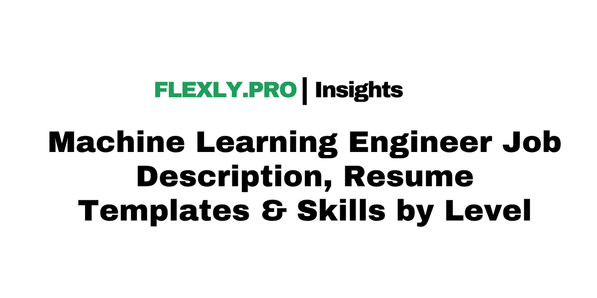 Machine Learning Engineer: Role Description
