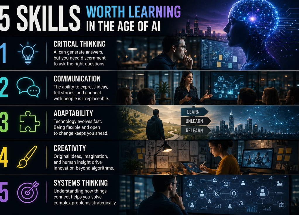 5 Skills Worth Learning in the Age of AI