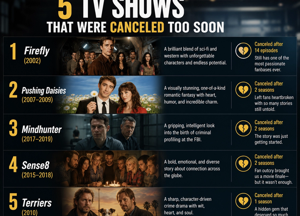 5 TV Shows That Were Canceled Too Soon