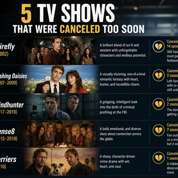 5 TV Shows That Were Canceled Too Soon