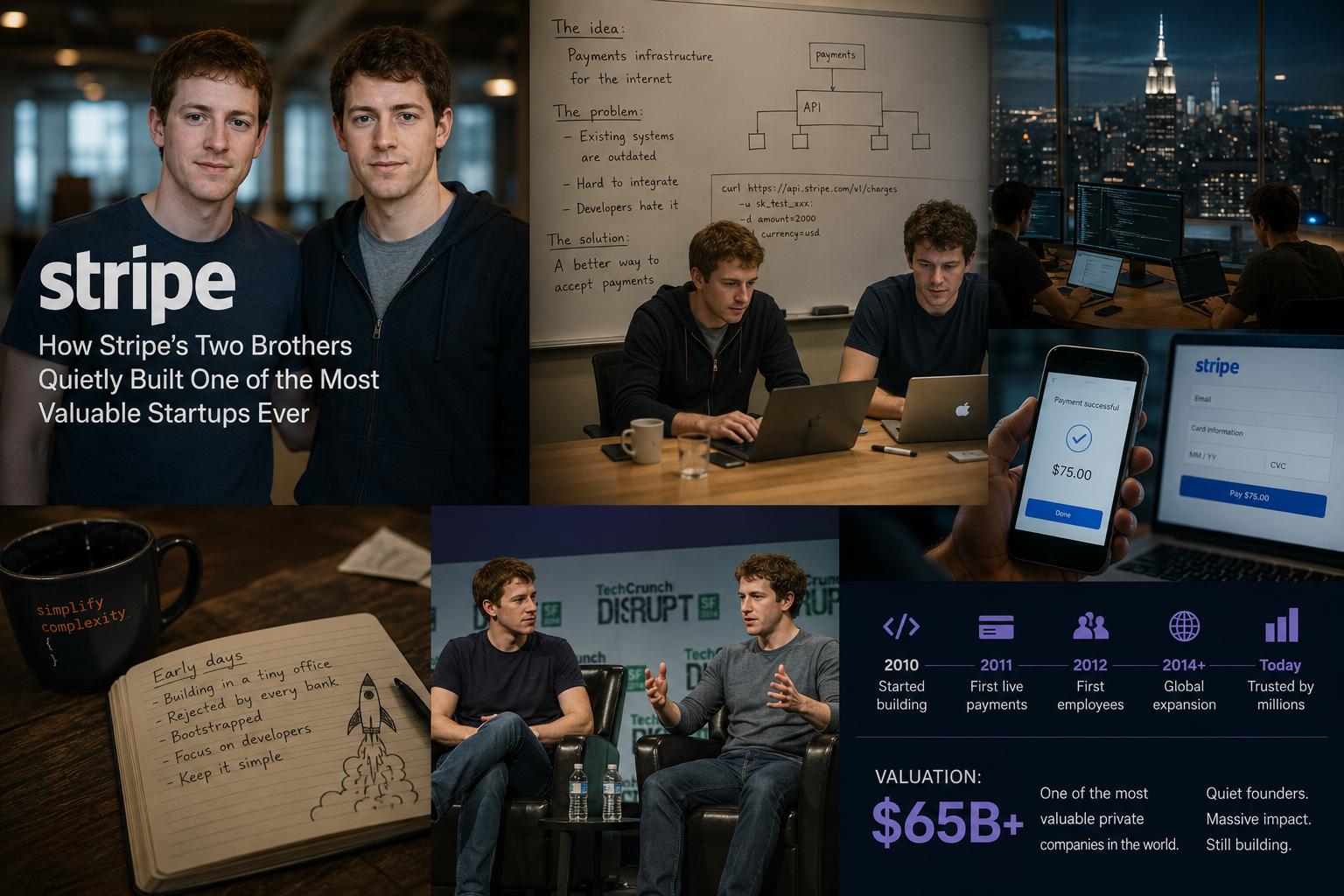 How Stripe’s Two Brothers Quietly Built One of the Most Valuable Startups Ever
