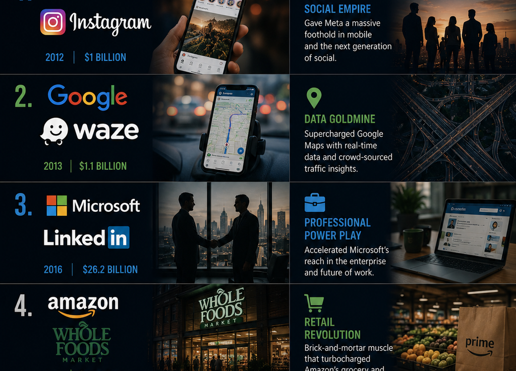 5 Acquisitions That Quietly Reshaped Big Tech