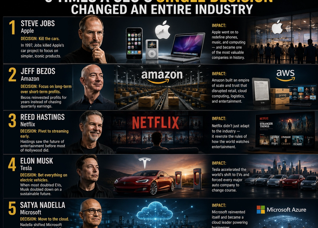 5 Times a CEO’s Single Decision Changed an Entire Industry