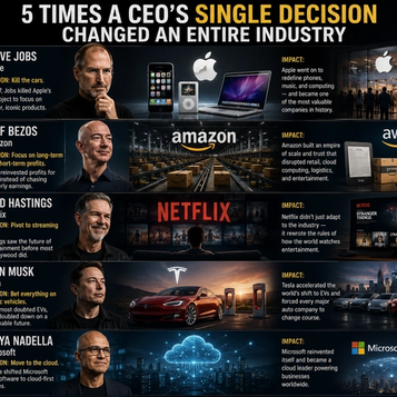 5 Times a CEO’s Single Decision Changed an Entire Industry