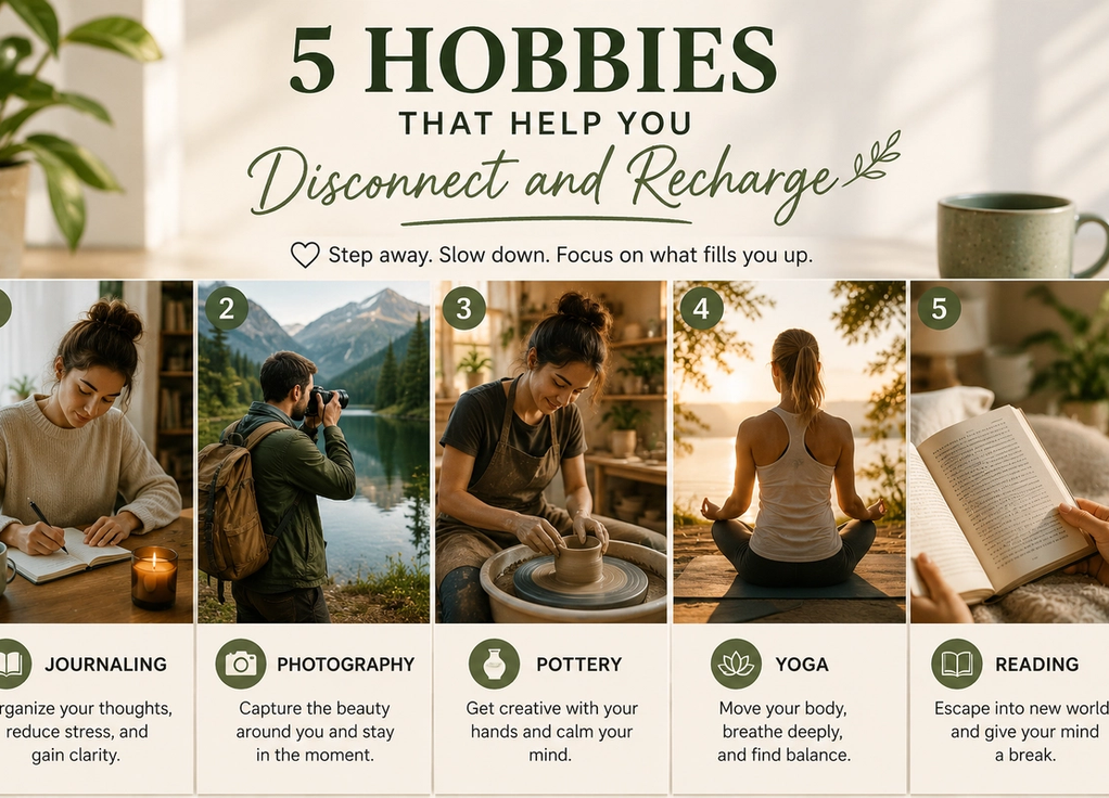5 Hobbies That Help You Disconnect and Recharge