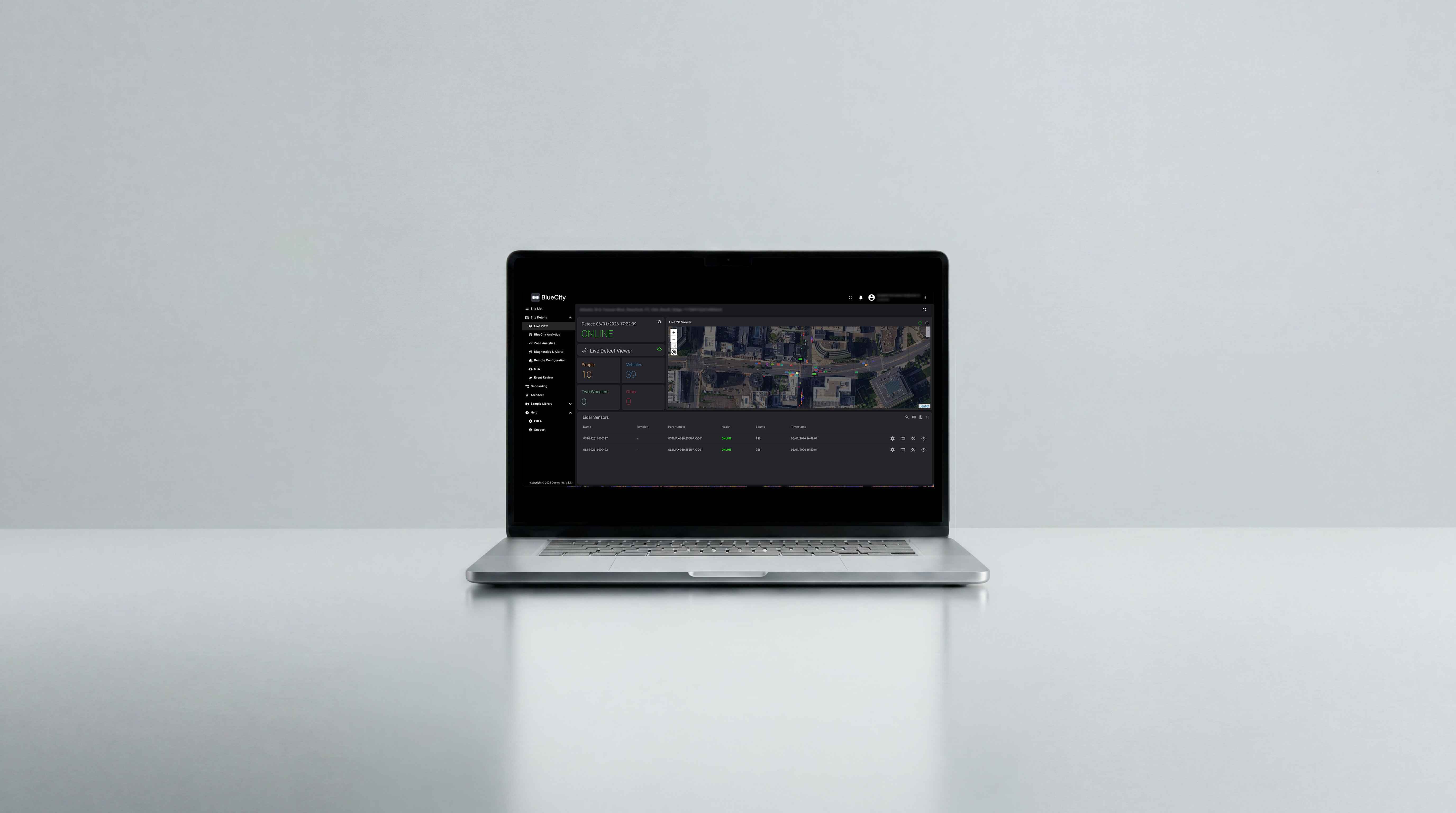 Ouster mockup macbook