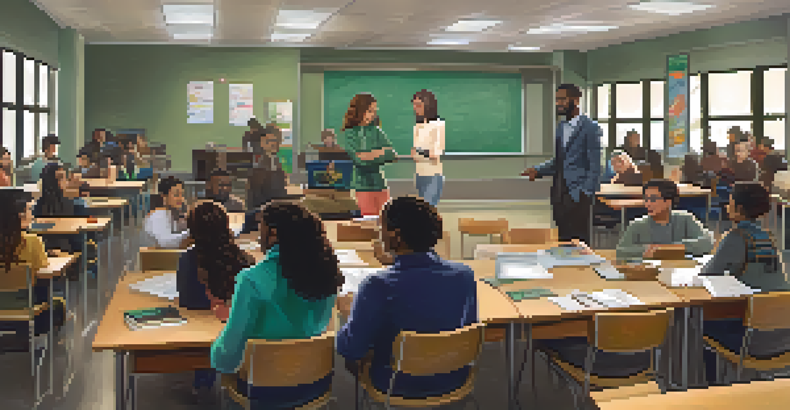 Students of various backgrounds participating in a classroom discussion about multiculturalism at Michigan State University.