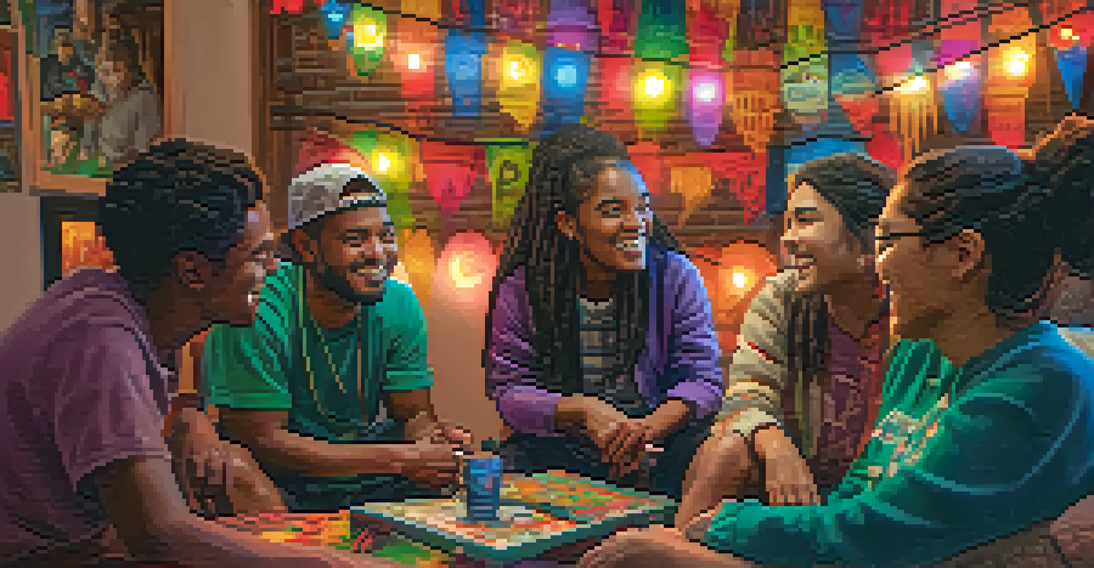 MSU students engaged in a cultural exchange event, sharing stories and experiences in a cozy and welcoming environment.