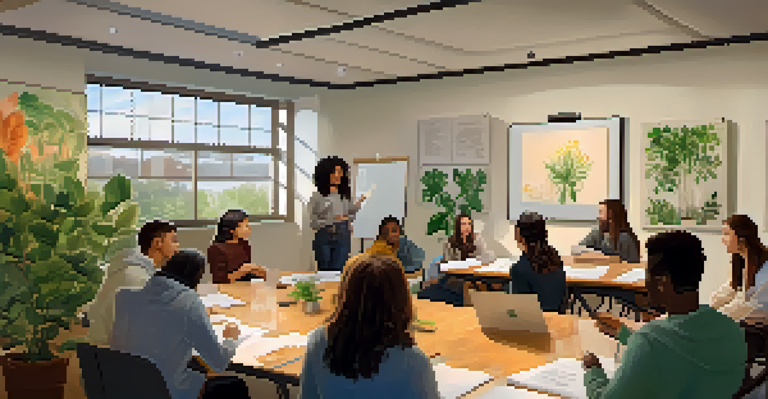 A meeting of diverse students at Michigan State University collaborating on a project in a cozy room.