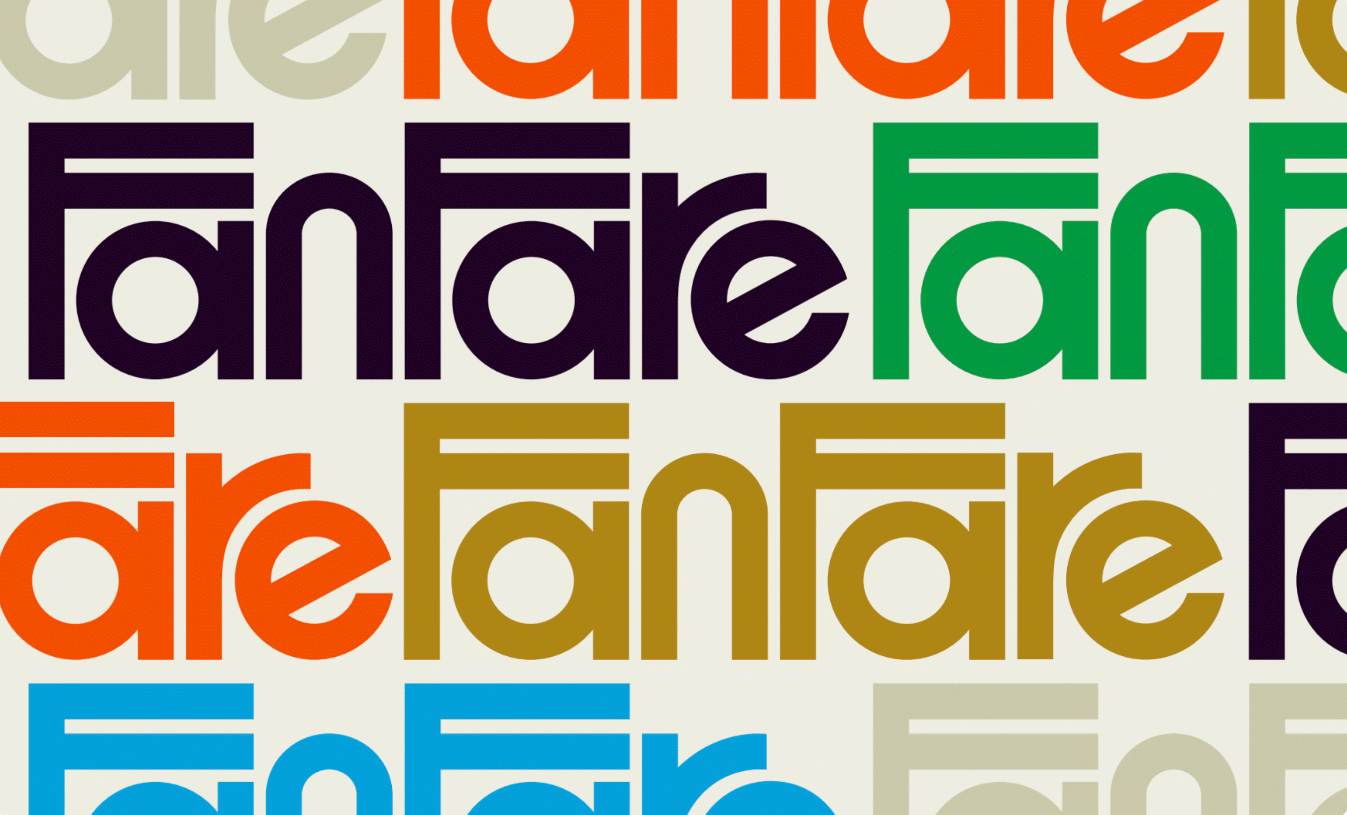 Fanfare wordmark branding