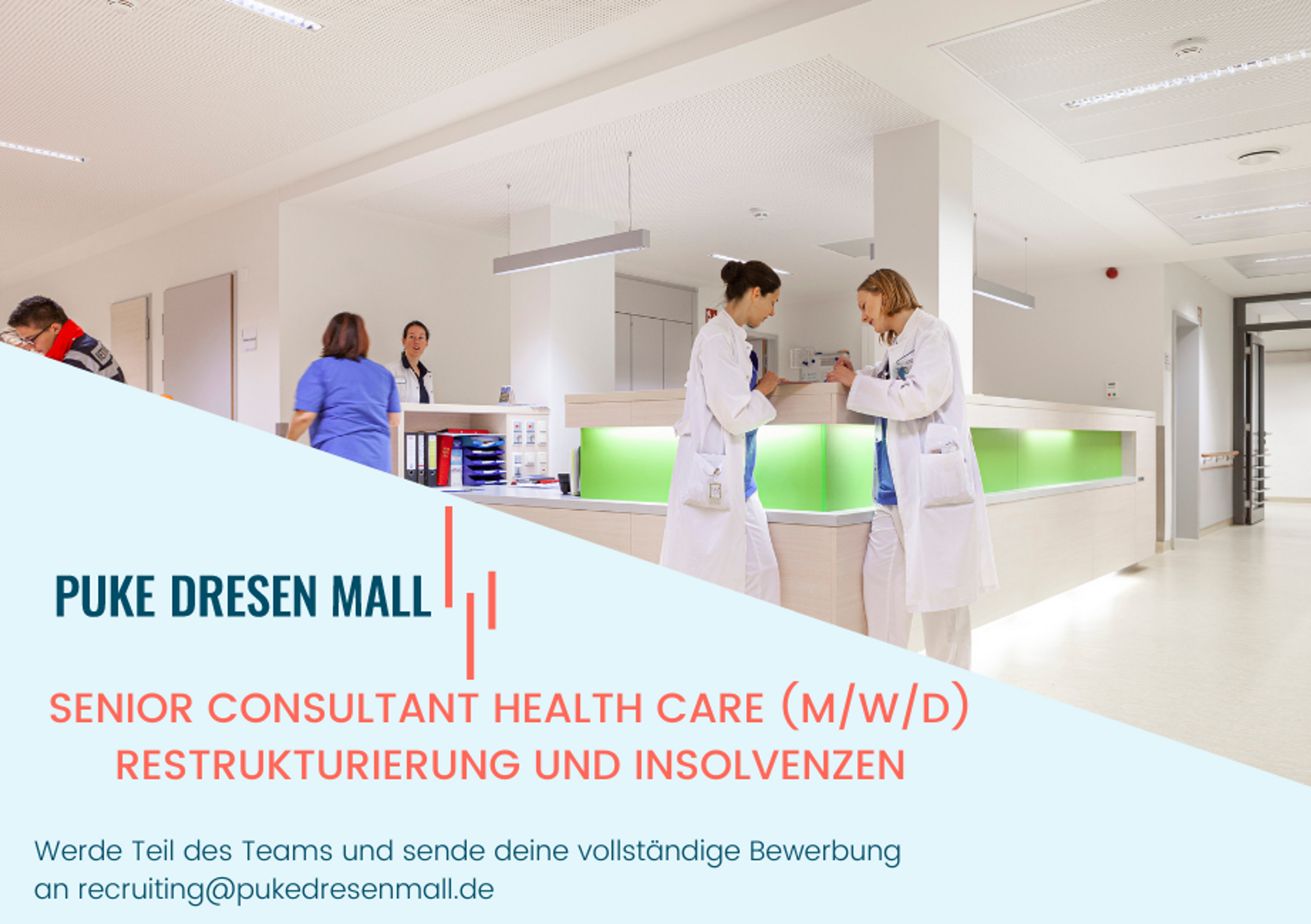 Symbolbild für SENIOR CONSULTANT HEALTH CARE (M/W/D) RESTRUKTURIERUNG UND INSOLVENZEN