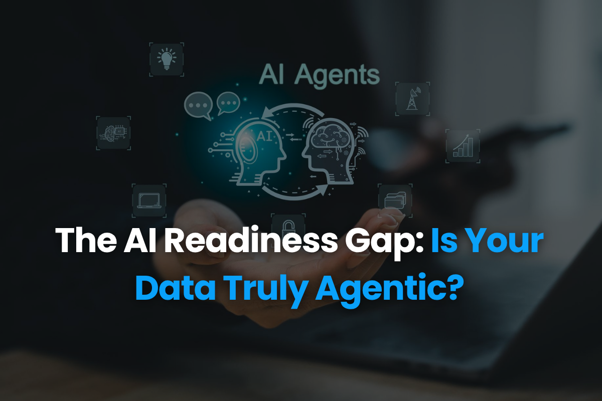 Glowing AI core connected to CRM, ERP, and legacy systems.