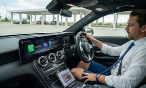 Mercedes adds camera for MS Teams App to new E Class