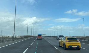 Is it legal to overtake on the left on a motorway?