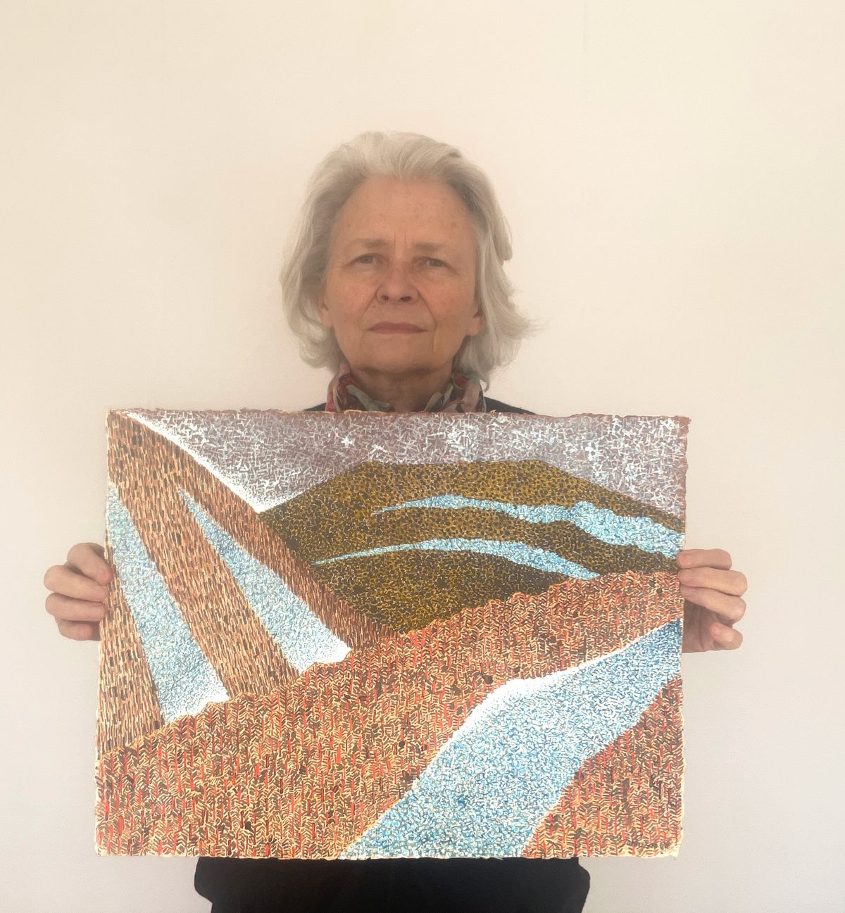 Winter Mountain Painting — detail 4