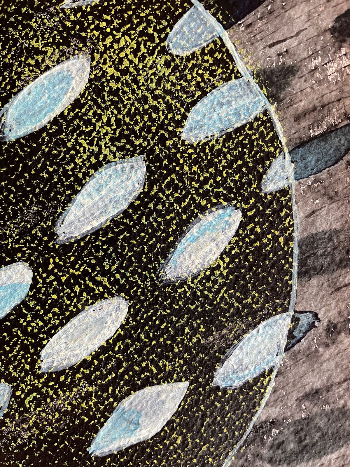 Rainfall at Night — detail 1