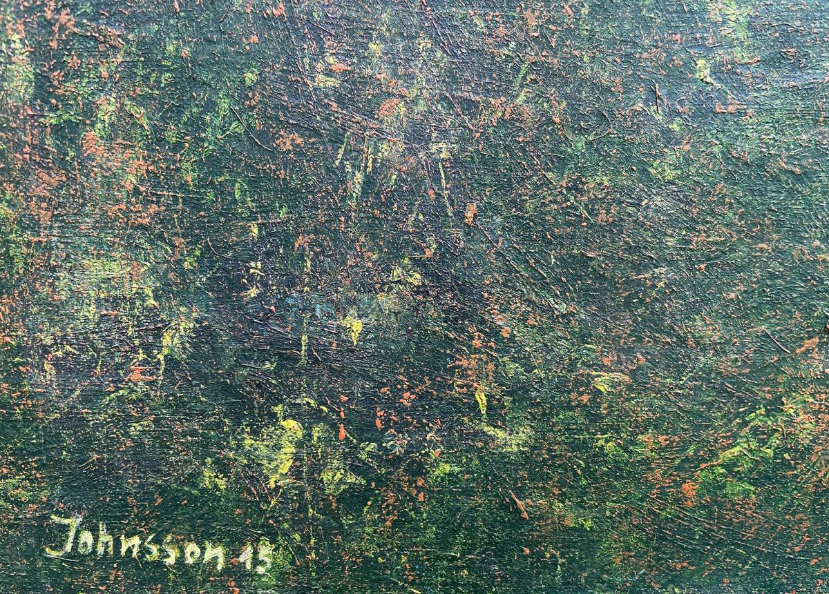 Green Leaf Painting — detail 4