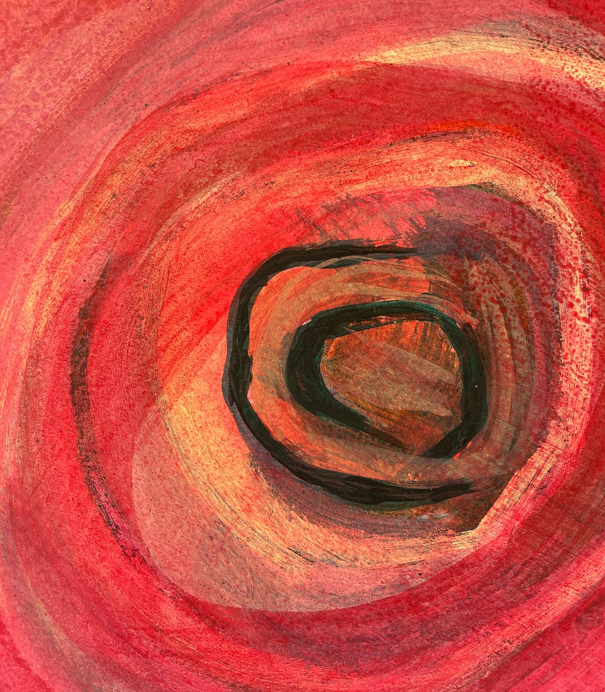 Rose in Black Background — detail 1