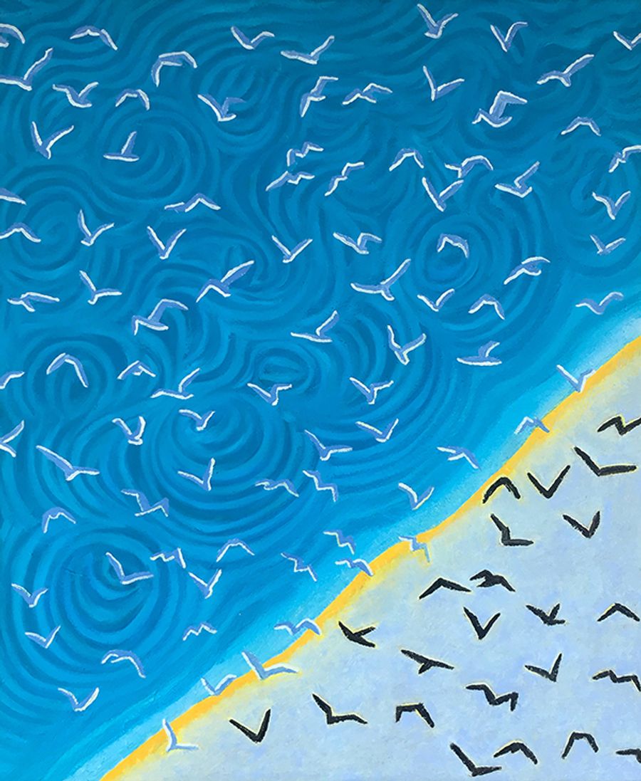 Seascape with Birds