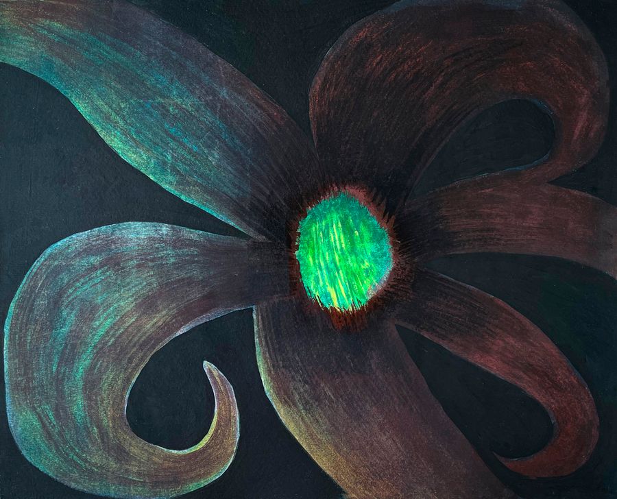 Dark Flower Painting