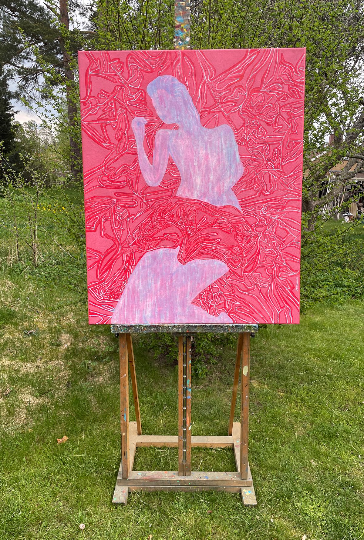 Lady in Red — detail 4